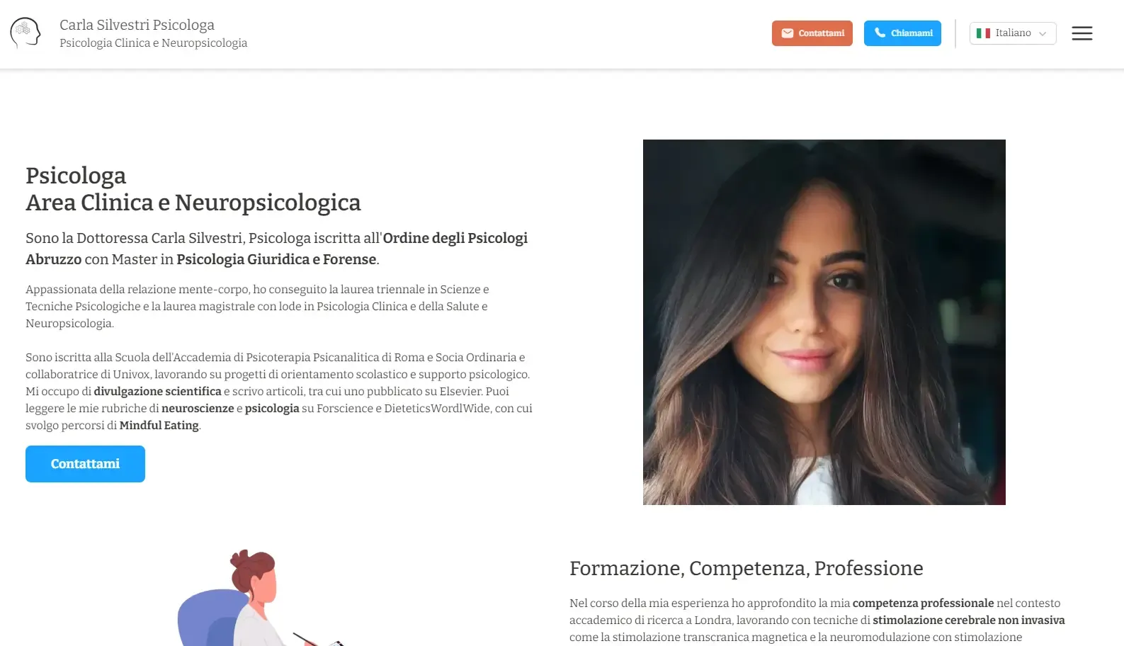 carlasilvestripsicologa.com: Landing page professionale per psicologa